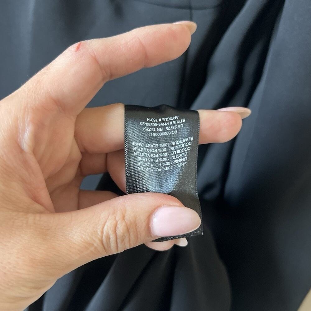 Wilfred Aritzia 4 Black Puff Sleeve Mini Dress Sweetheart Neck Coquette - Picture 8 of 9